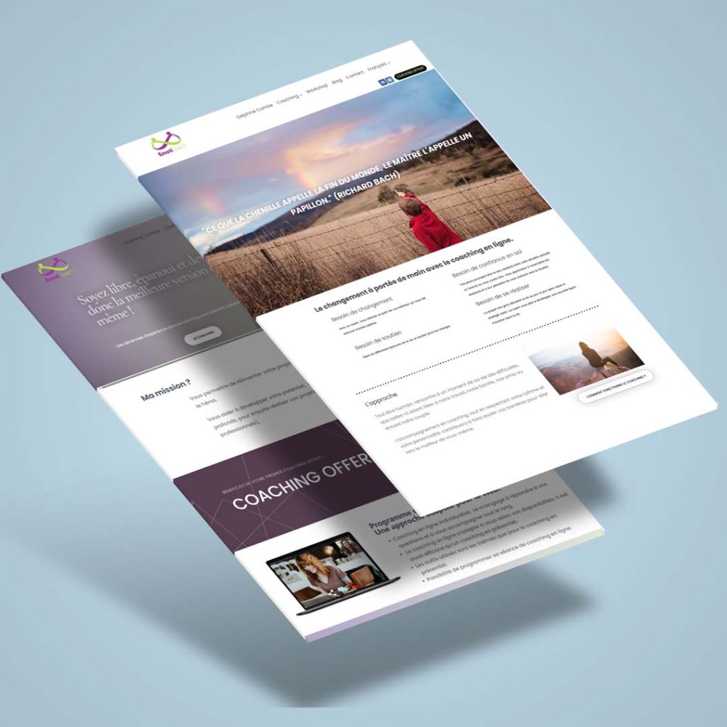 mockup site emoticoach avant le refonte du site