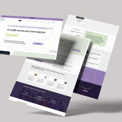 réalisation site coaching sous wordpress à annecy page d'accueil