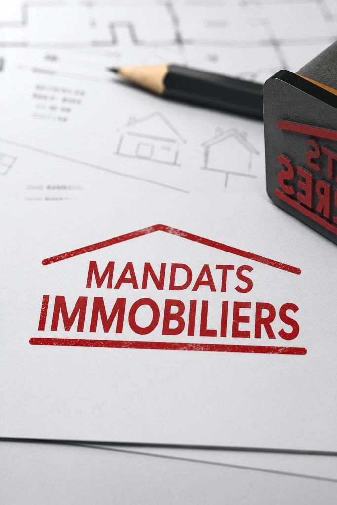 tampon rouge Mandats Immobiliers