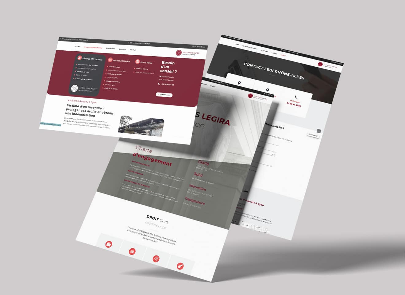 Création de site WordPress pour cabinet d&rsquo;avocats Légi-RA